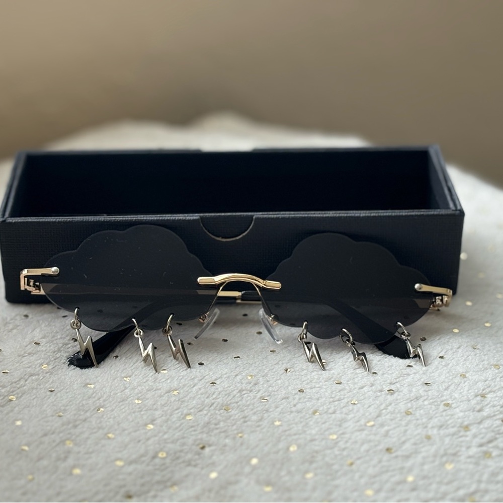 Cloud Sunglasses with Lightning Charms